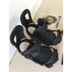 Burton Cartel Restricted Snowboard Bindings Medium, Used Once, Re-flex and the Channel EST Fitment