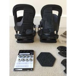 Burton Cartel Restricted Snowboard Bindings Medium, Used Once, Re-flex and the Channel EST Fitment