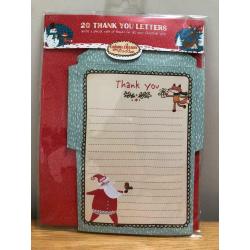 M&S Christmas Fox Thank You Letters Brand New Sealed