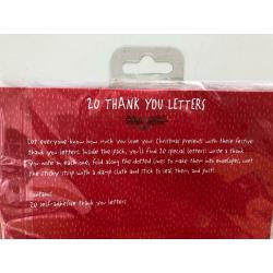 M&S Christmas Fox Thank You Letters Brand New Sealed