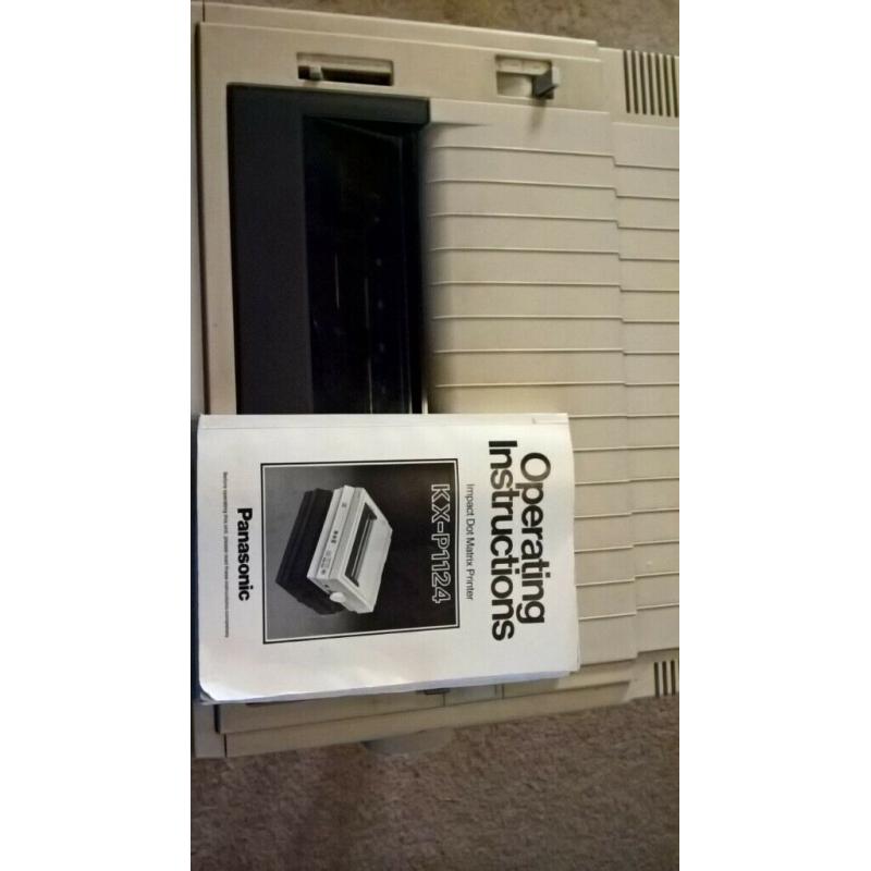 Panasonic KX-P1124. 24Pin Dot Matrix Printer. Friction & Tractor Feed Continuous Fanfold Paper Feed.