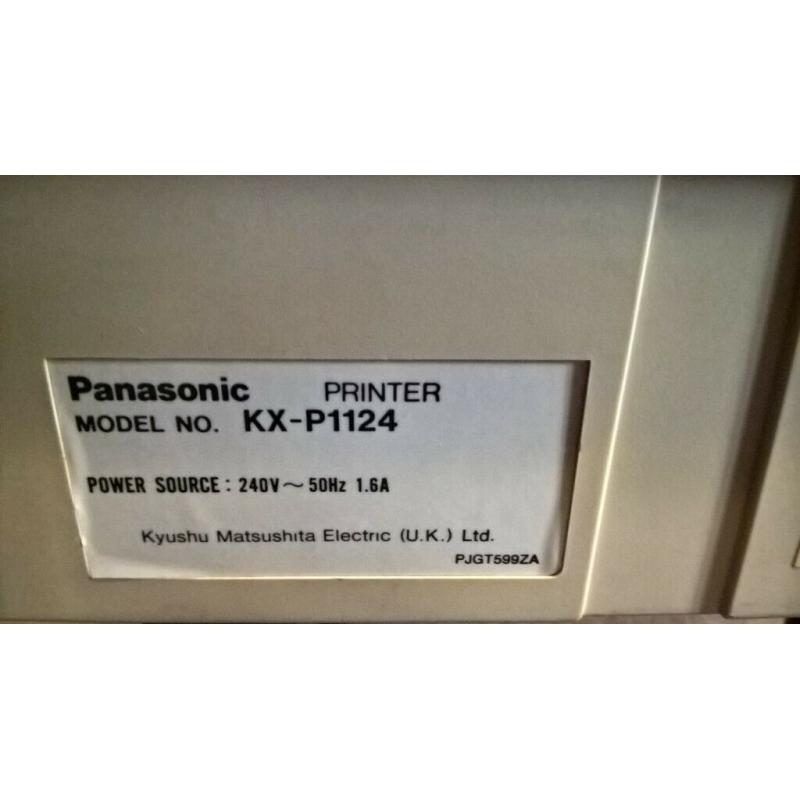 Panasonic KX-P1124. 24Pin Dot Matrix Printer. Friction & Tractor Feed Continuous Fanfold Paper Feed.