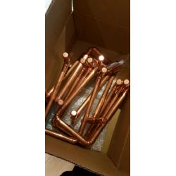 7 x rustic copper table stand for wedding or events