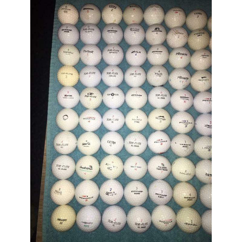 100 x practice golf balls
