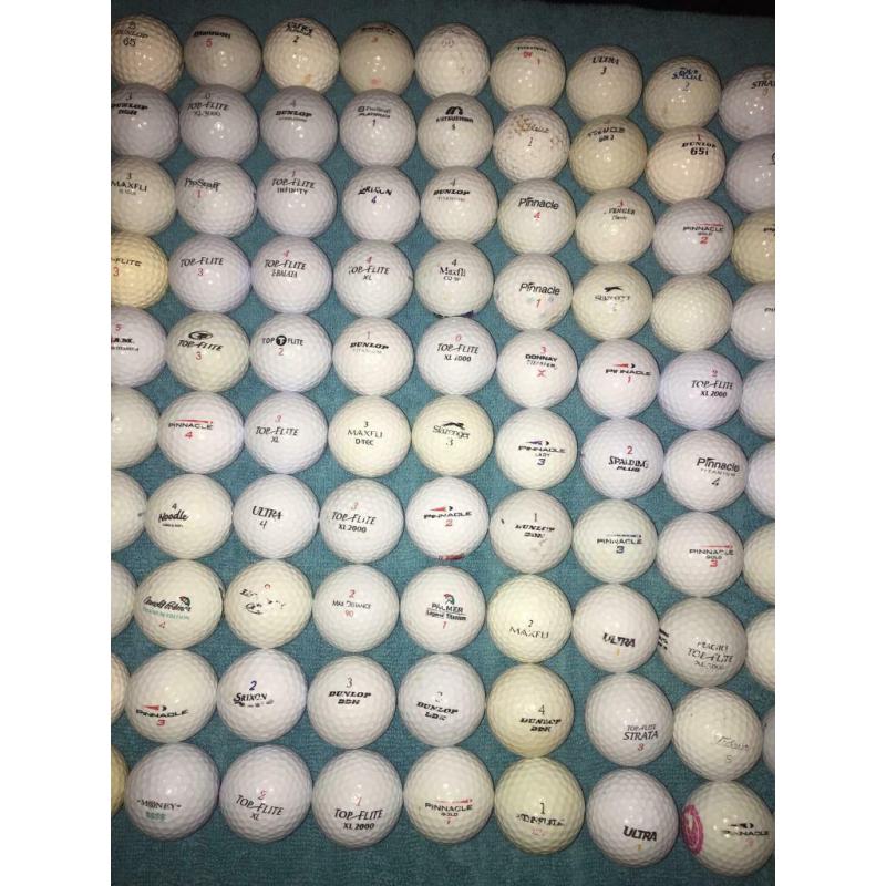 100 x practice golf balls