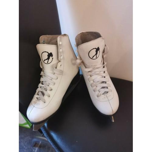 GIRL'S GALAXY ICE SKATES - SIZE 4