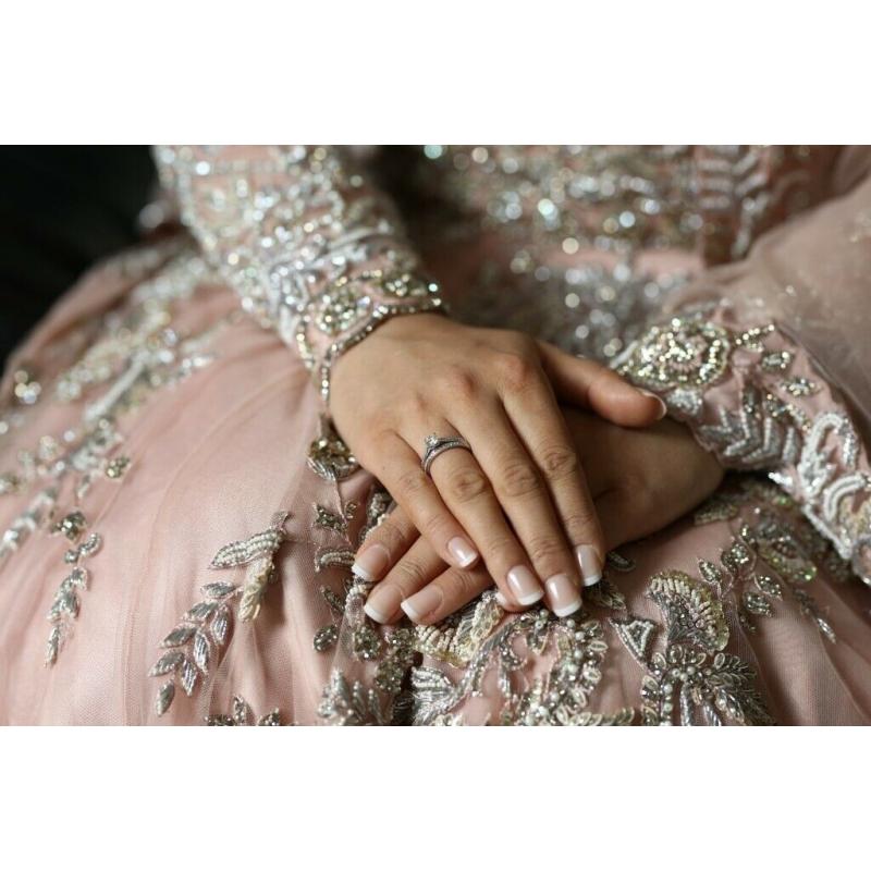 Monga's fully embroided pakistani/indian bridal dress