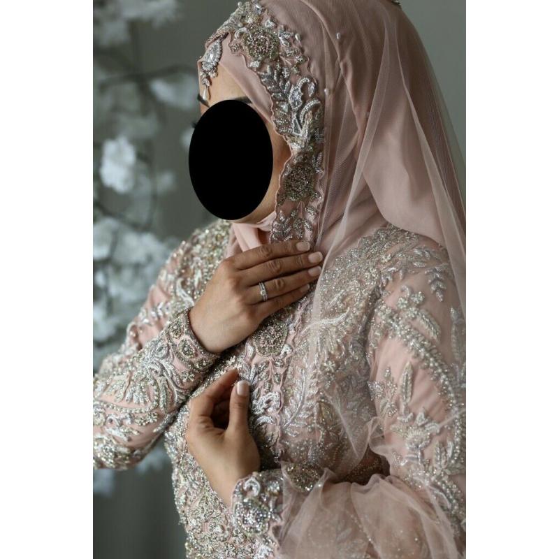 Monga's fully embroided pakistani/indian bridal dress