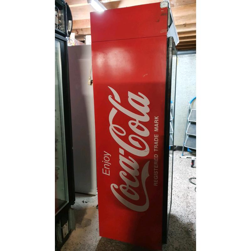 Norcool commercial upright drinks display chiller fully working