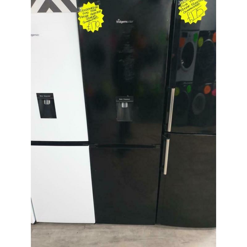 Black graded fridge master fridge freezer with water dispenser