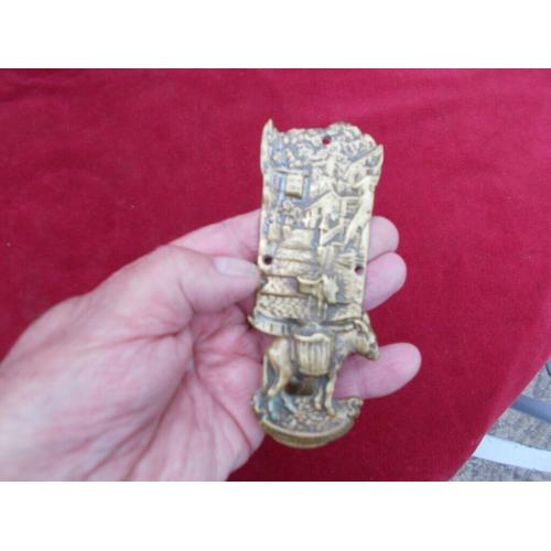 CLOVELLEY DONKEY ANTIQUE HEAVY BRASS DOOR KNOCKER 5 X 3 INCHES
