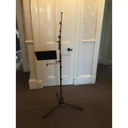 K&M microphone stand with music/iPad tray