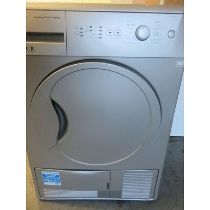28 Beko DCU7230 7kg Silver Sensor Drying Condenser Tumble Dryer 1YEAR WARRANTY FREE DELIVERY