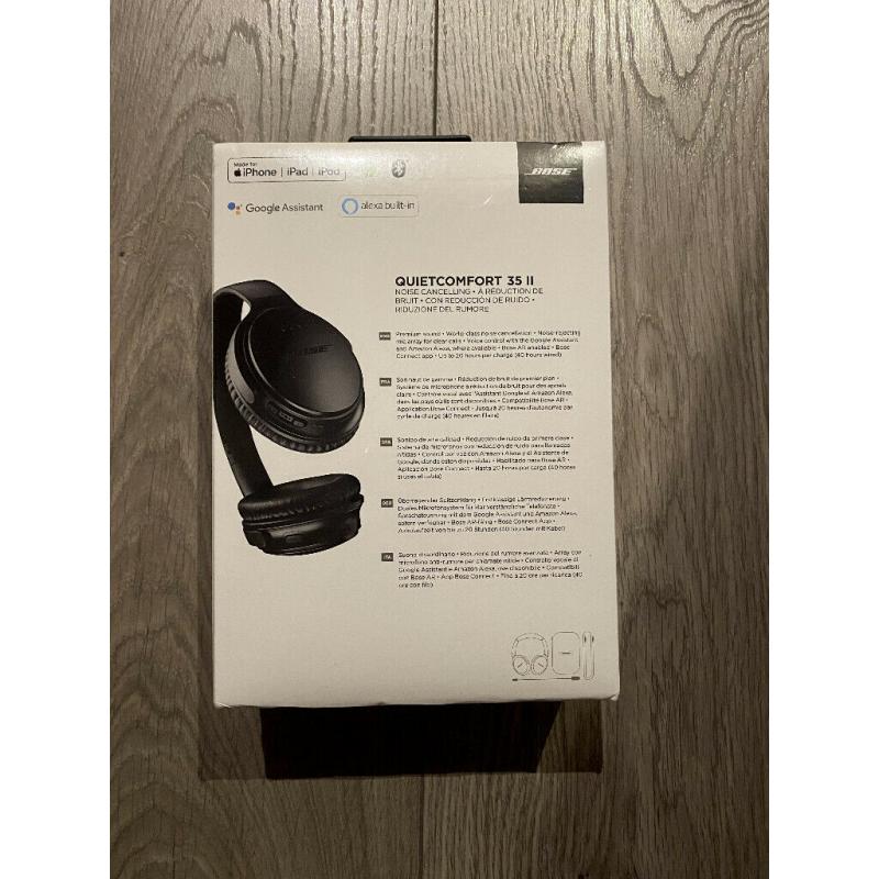 New Bose QuietComfort 35 Series II Noise Cancelling Headphones Bose QC35 II Brand New Sealed in Box