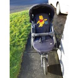 3 wheel pram