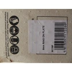 Centurion 8mm Galvanised Ring on Plate, Heavy Duty - NEW IN PACKAGING