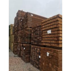 Pressure treated railway/garden sleepers