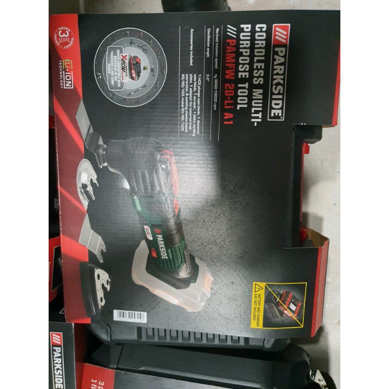 Parkside 20v x team tools new multi tool impact driver drill