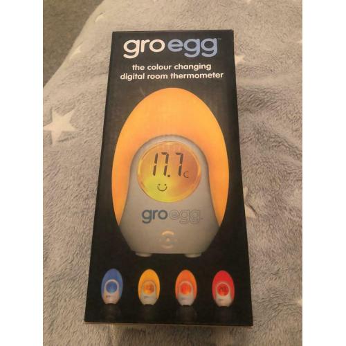 Gro egg colour changing digital room thermometer