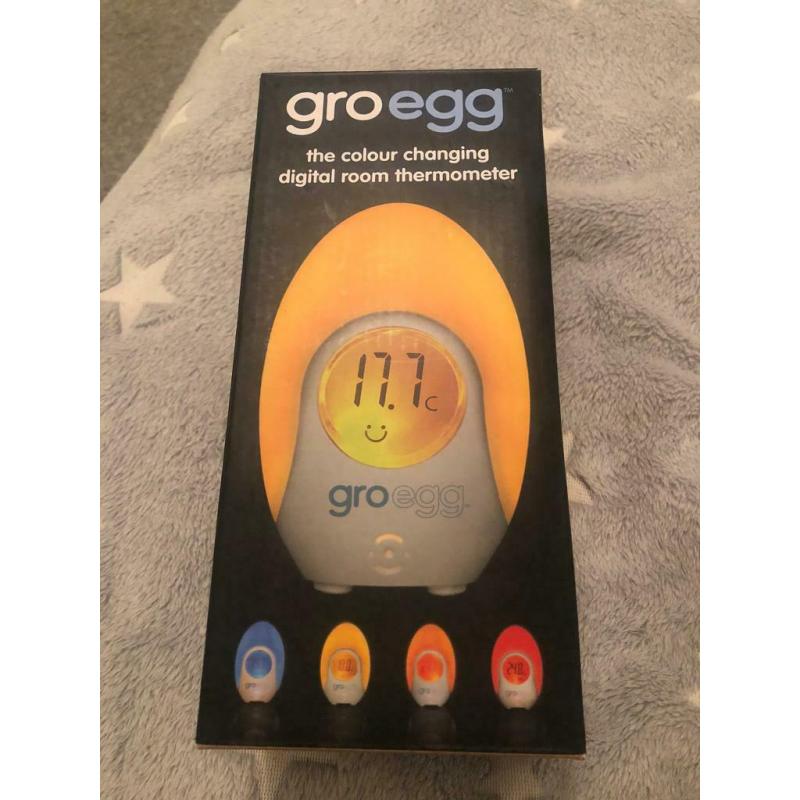 Gro egg colour changing digital room thermometer