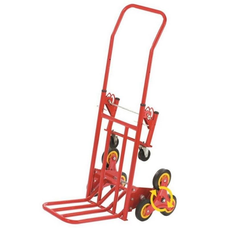 Large 2-in-1 Tri-Wheel Trolley and Flat-Bed Cart