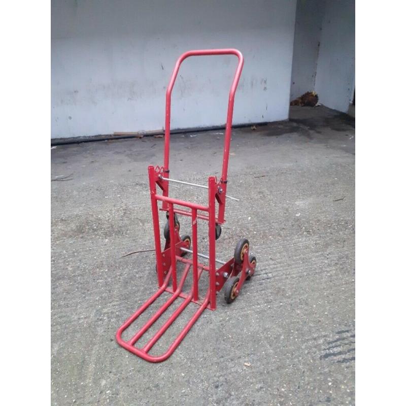 Large 2-in-1 Tri-Wheel Trolley and Flat-Bed Cart