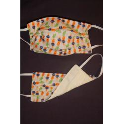 Kevin Carrot and Festive Sprouts Face Masks. 100% Cotton. Free Delivery. Washable. ?4.50