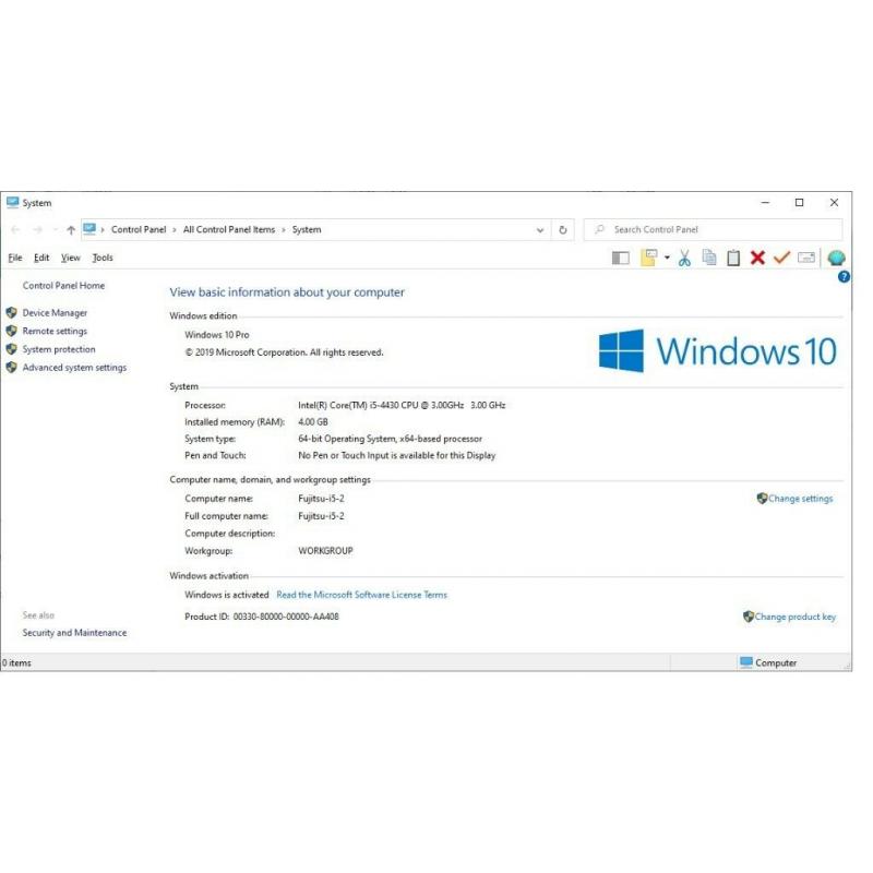 Fujitsu Esprimo E420 Computer with i5 4GB RAM 500GB HD and Windows 10 Pro PC