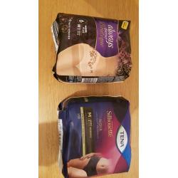 Ladies' Incontinence Underwear and Pads