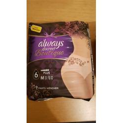 Ladies' Incontinence Underwear and Pads