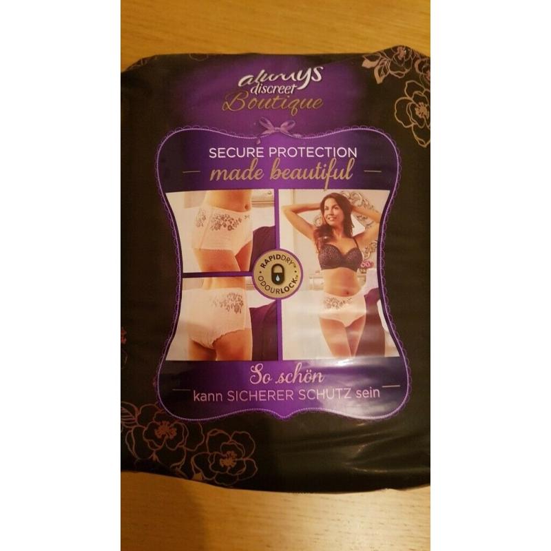 Ladies' Incontinence Underwear and Pads