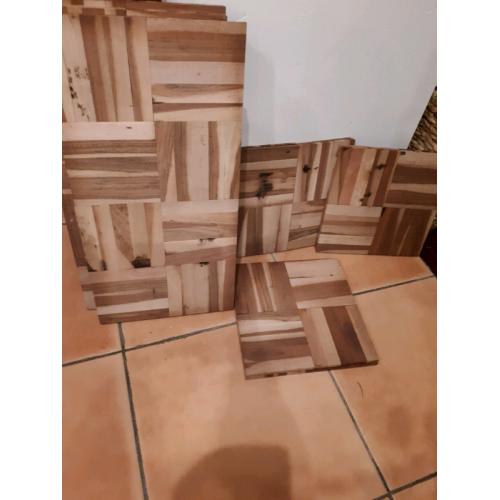 Hardwood floor tiles approx 1 m