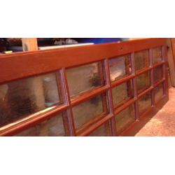 2 fully glazed solid wood interior doors