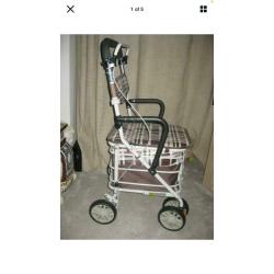 Walk and rest shopping trolley