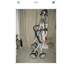 Walk and rest shopping trolley