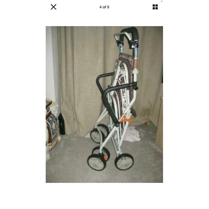 Walk and rest shopping trolley