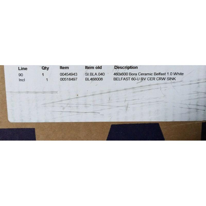 Belfast white kitchen sink - brand new boxed