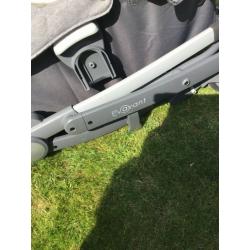Pram c/w frame - stroller car seat/carrier