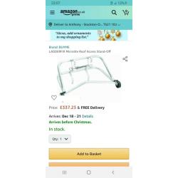 Ladder roof hooks & Stand off w/wheels