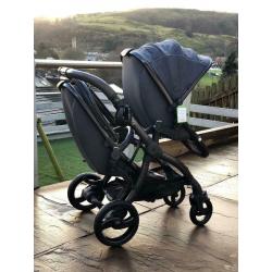 Egg double and cot pram
