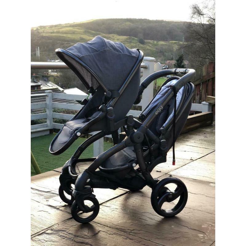 Egg double and cot pram