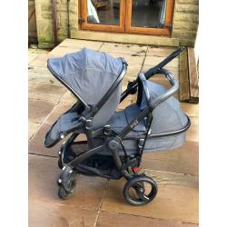 Egg double and cot pram