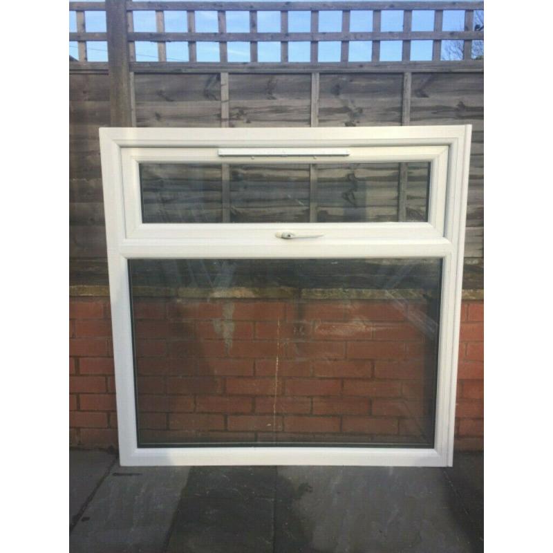 UPVC DOUBLE GLAZED WINDOW TOP OPENER 121.5cm WIDE 123cm HIGH Can Deliver