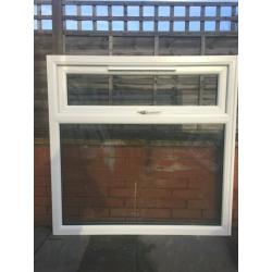 UPVC DOUBLE GLAZED WINDOW TOP OPENER 121.5cm WIDE 123cm HIGH Can Deliver