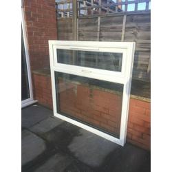 UPVC DOUBLE GLAZED WINDOW TOP OPENER 121.5cm WIDE 123cm HIGH Can Deliver