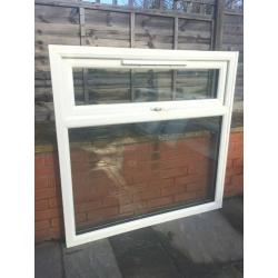 UPVC DOUBLE GLAZED WINDOW TOP OPENER 121.5cm WIDE 123cm HIGH Can Deliver