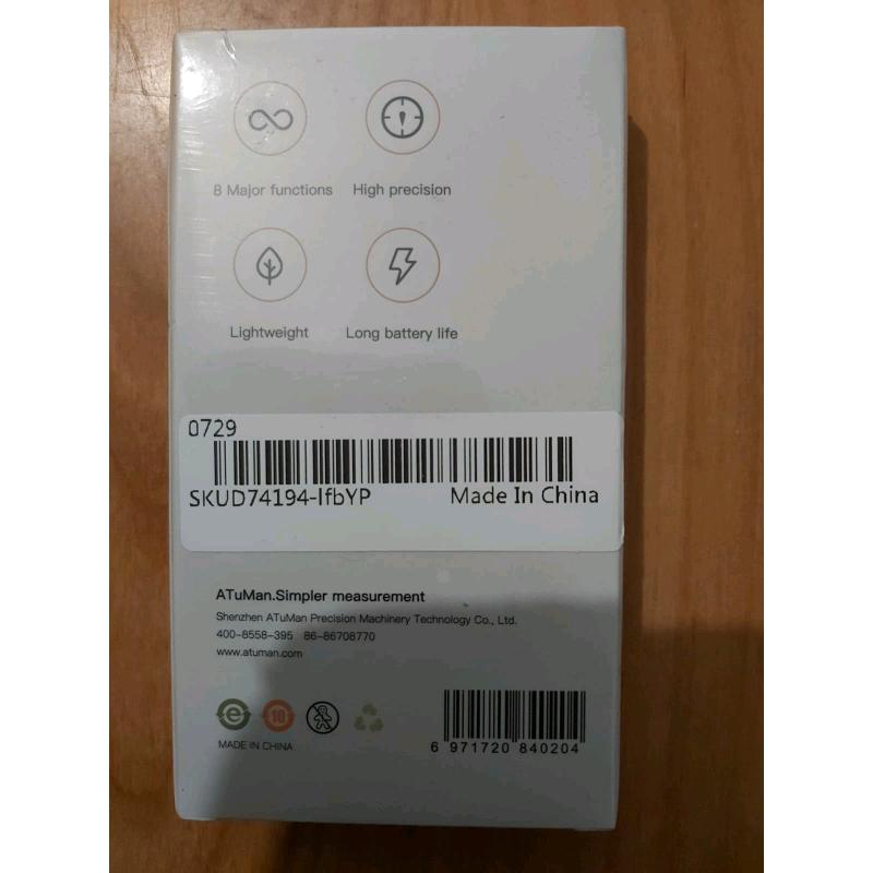 New sealed in box digital measuring tape, great stocking filler