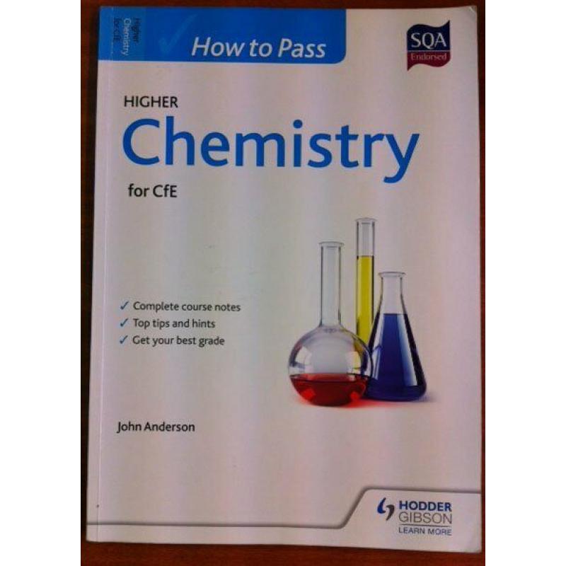 HODDER GIBSON HOW TO PASS HIGHER CHEMISTRY FOR CfE