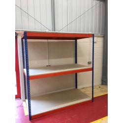 job lot Rapid 1 HEAVY DUTY industrial long span shelving 2 m high( pallet racking , storage )