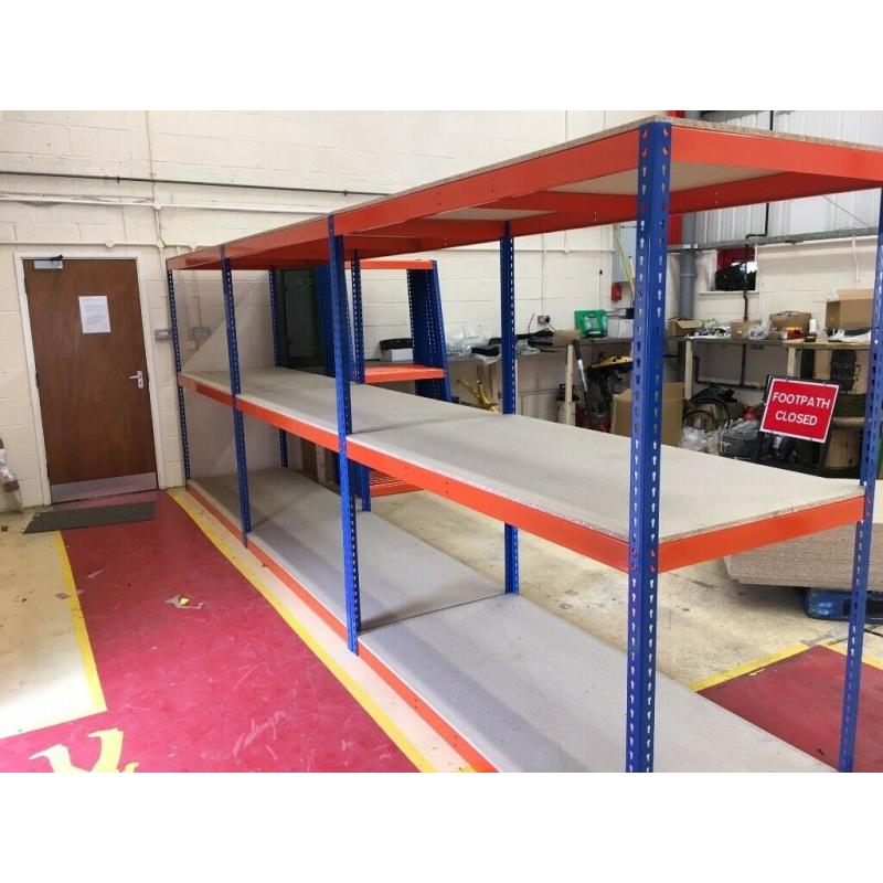 job lot Rapid 1 HEAVY DUTY industrial long span shelving 2 m high( pallet racking , storage )